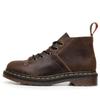 New Hole  Monkey Face Locomotive Boots Women's Head Layer Crazy Horse Brown Short Boots Round Head Men's and Women's Leather Martin Boots