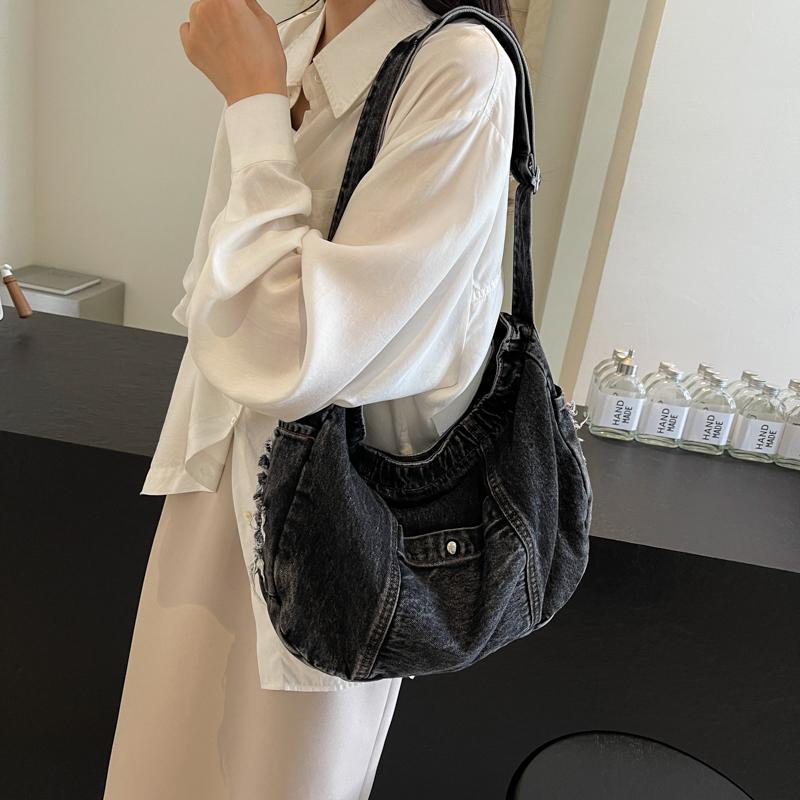 Denim Bag Messenger Bag Women's Crossbody Bag Student Classes Shoulder Bag