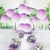 Paper Lantern Gradient Color Summer Party Wedding Lantern Decorative Light Indoor Outdoor Festive Atmosphere Decor