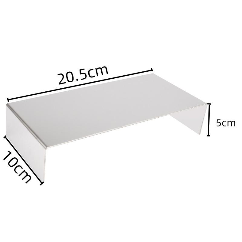 U Shape Stainless Steel Display Riser Stand, Shop Jewelry Bag Display Shelf For Dessert Cupcake Shoes Action Figure Display