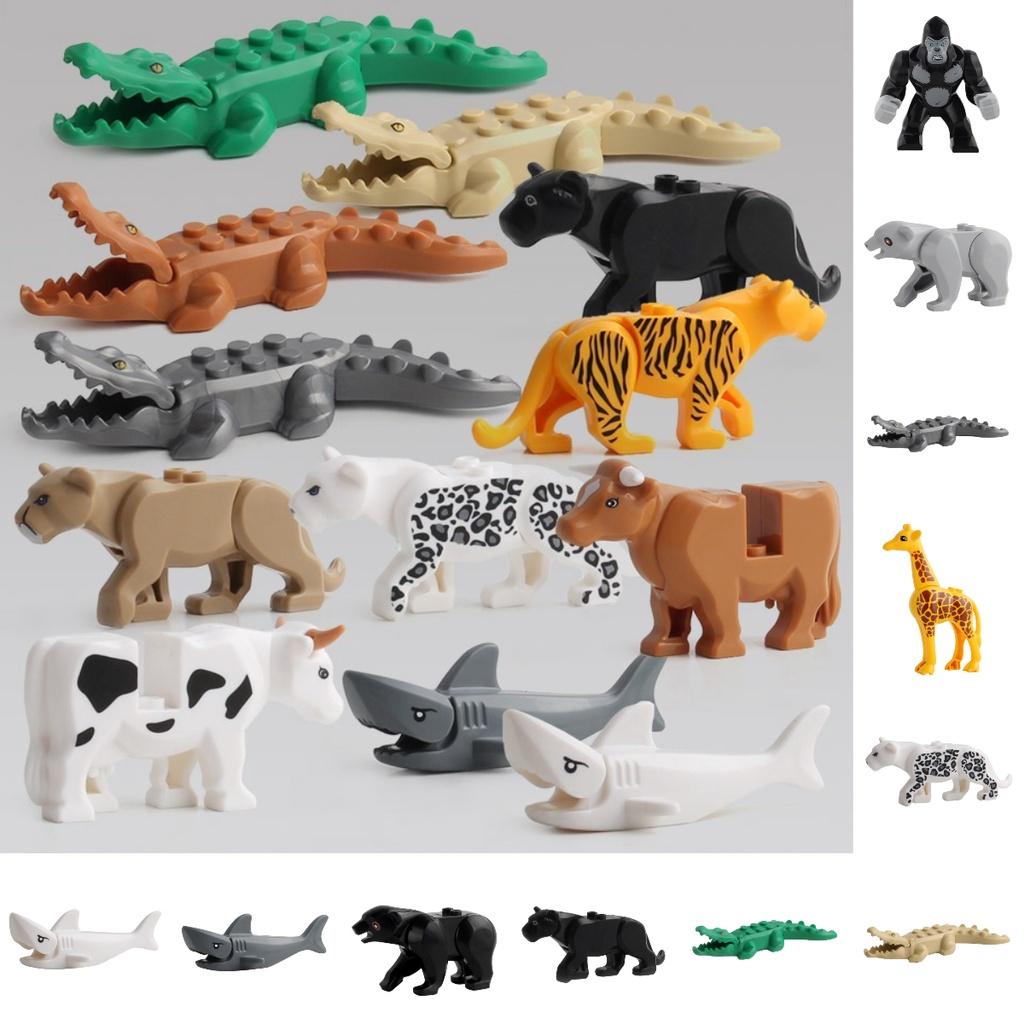 3d Animal Crocodile Building Blocks Diy Plastic Toy Gift For Kids