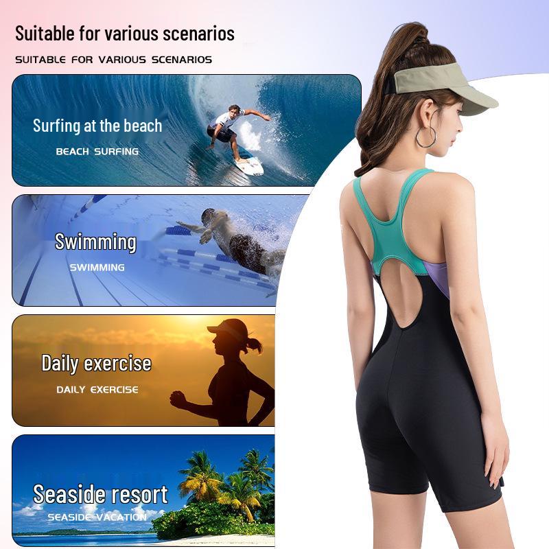 2025 Women's Slimming Competitive One-Piece Swimsuit - Professional Summer Sportswear, Plus Size Available