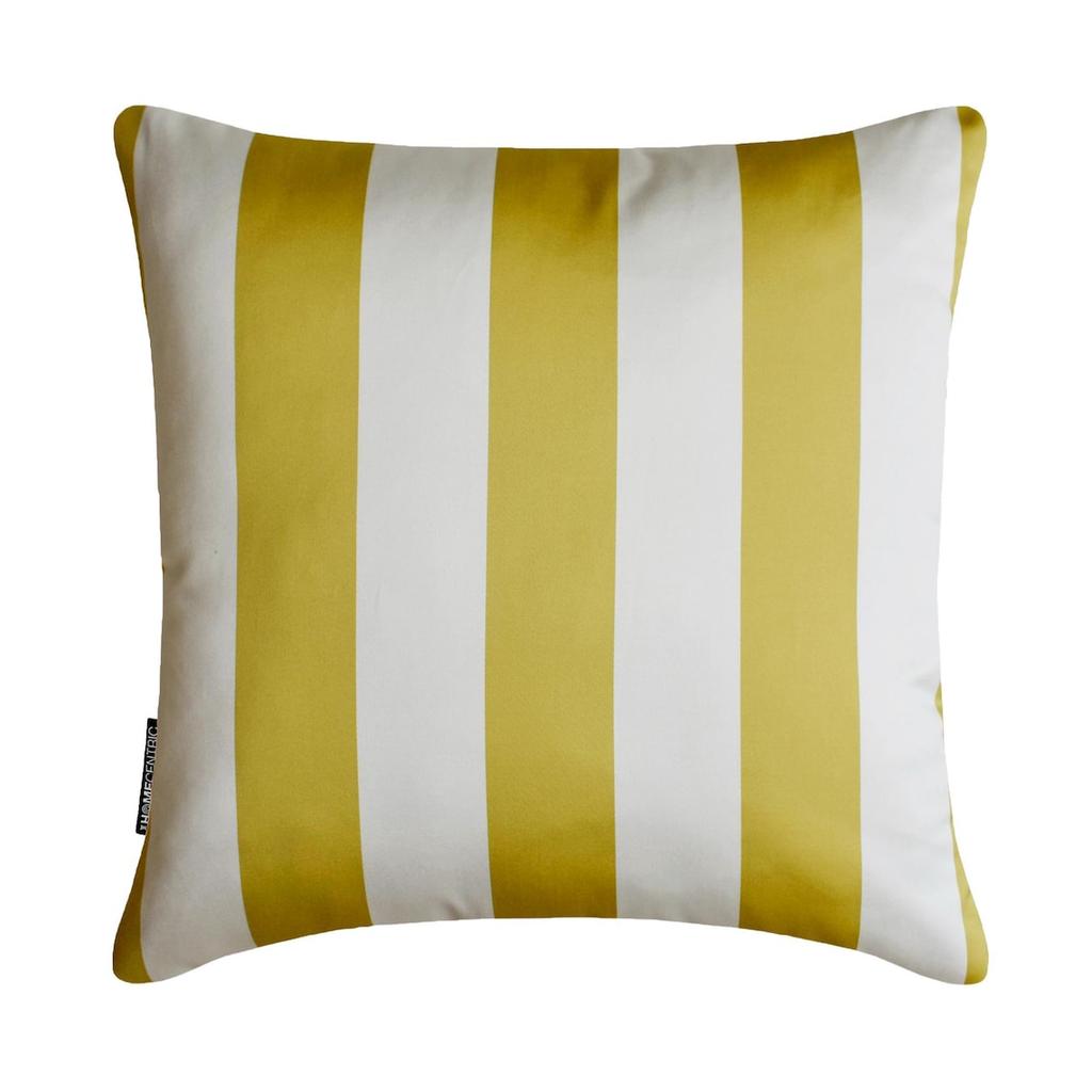 Design Decorative Throw Pillow Covers, Striped Modern Satin Cushion Cover Pack of 2 Pillowcases