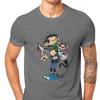 Gaston Lagaffe Fumetti Magliette in Cotone I Gemelli del Giocatore Personalizza Uomo Magliette da Uomo Maglietta Divertente Maglietta Abbigliamento Oversize