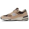 991 Made in England Pack Finale - Kaki Pâle Baskets Homme Fauve Argenté-Vison Délicieux M991CGB