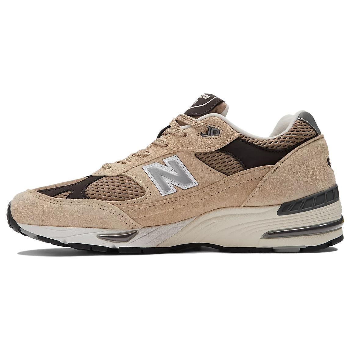 New Balance 991 Made in England Finale Pack — мужские кроссовки бледно-хаки светло-коричневого серебристо-норкового цвета Delicioso M991CGB 42