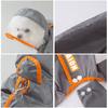 Colorblocked Breathable Dog Raincoat Pulled Full Body Coverage Waterproof Dogs Coats with Hat Reflective Pets Accessories