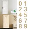 1Pcs Modern Hotel Home Sticker Address Self-adhesive Door Plate Number House Drawer Sign Gate Digits Door Numeral Plaque