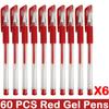 10/100 PCS Roise Retractable Gel Pens Set Black/Red/Blue Ink Ballpoint for Writing Refills Office School Supplies Stationery