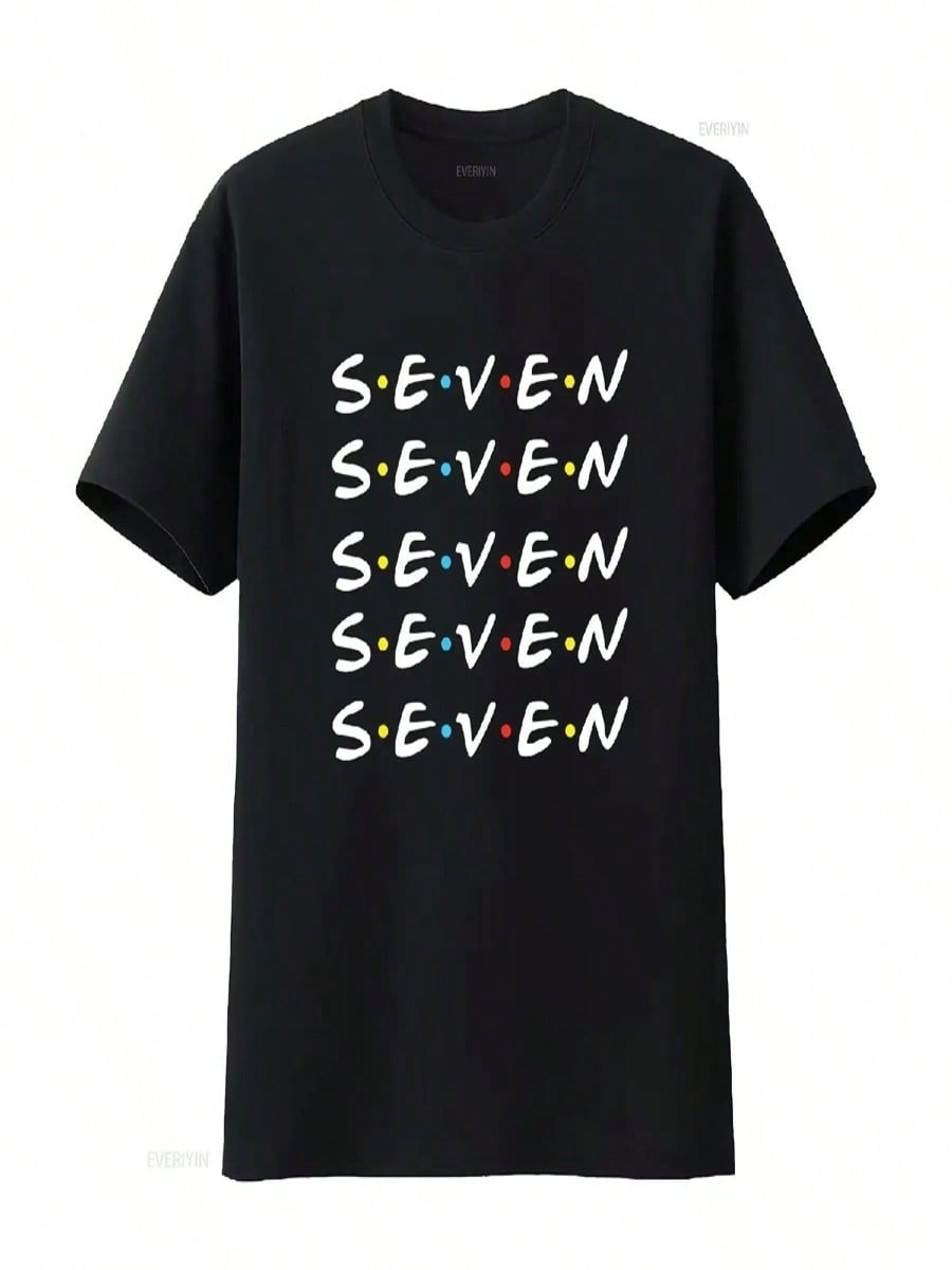Seven Friends T Shirt Monica Geller Quote TV Show Vintage Washed Unisex Stretched Top For Everyday Wear Casual Slightly Homme S разноцветный