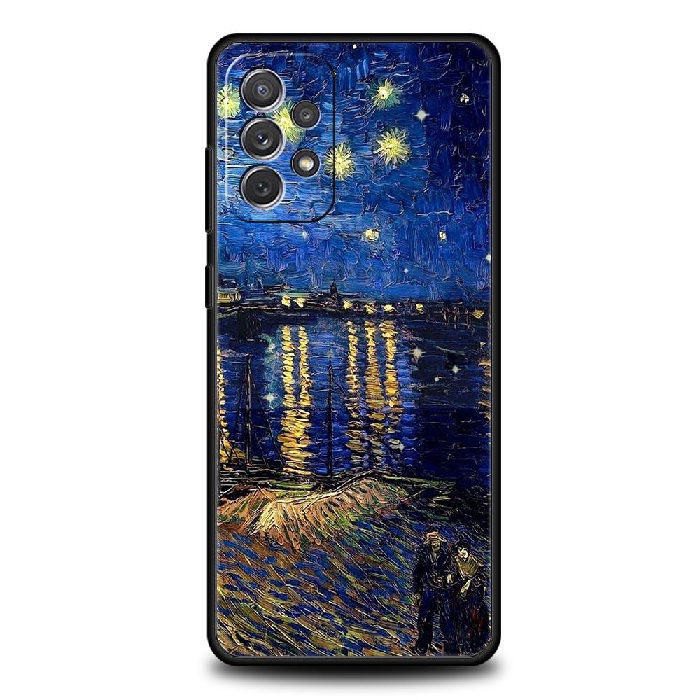 Van Gogh Oil Painting Case For Samsung A53 A23 A33 5G A13 A03 A21s A03s A31 A11 A41 A51 A52 A71 A73 M21 M22 M31 A01 Phone Cover