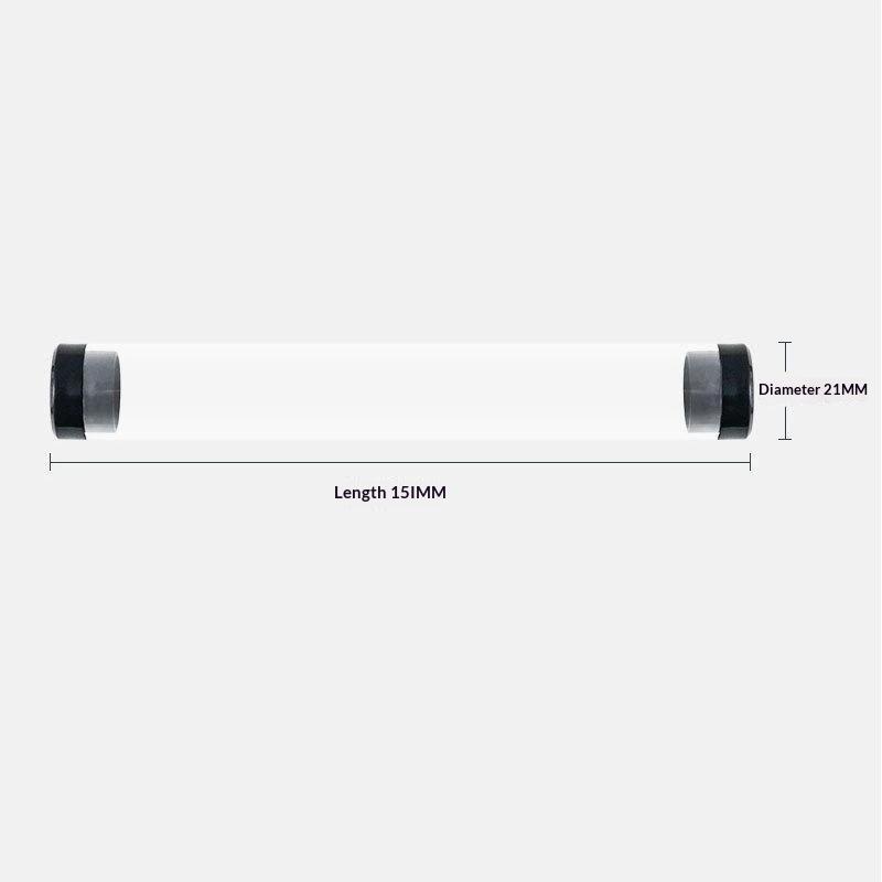 10Pcs Transparent Tube Pen Holder Case Eco-friendly Plastic Ballpoint Pen Storage Box for Teen Student School Use