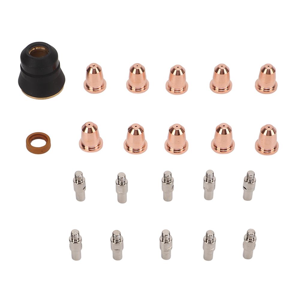 22 consumibles para cortadora de plasma, electrodo, boquilla, protector, copa, accesorio de corte para antorcha