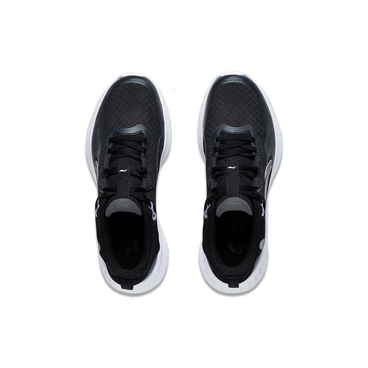 Li Ning Soft Element Abrasion Resistant Breathable Low top Sports Casual Shoes Women's Black AGLT008-2