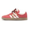 Adidas Vl Court Classic Red Velvet With Gold Wedding Symbol Abrasion Resistant Low top Skateboard Shoes Unisex Red KK3774(Team1025- )