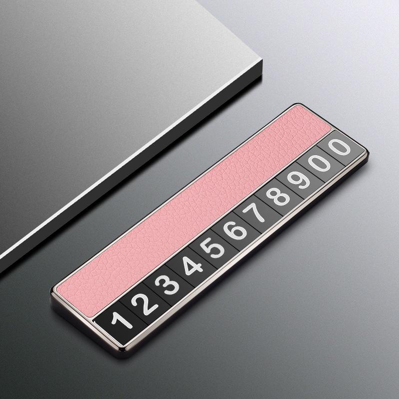 Tesla Model Y/X/S Temporary Phone Number Parking Plate