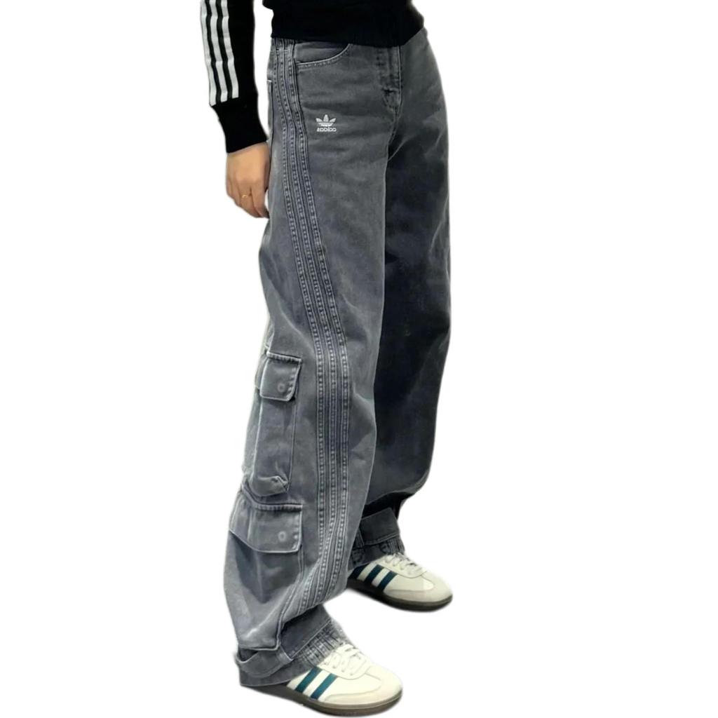 Adidas Originals WASHED Casual Pants Unisex Granite Gray KD4323