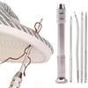 Set de pungi de cusut din piele, set de instrumente de reparare a pantofilor multifuncționale înlocuibile, ace de cusut cu perforare