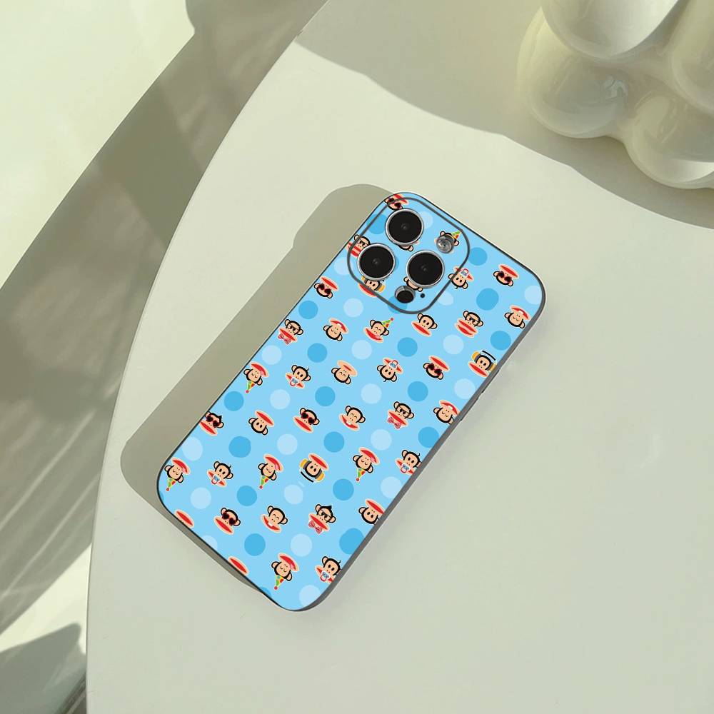Cute P-Paul -F-Frank design Phone Case For iPhone 17,16,15,14,13,12,11 Pro Max,16/15/14Plus,XS Soft Black Cover