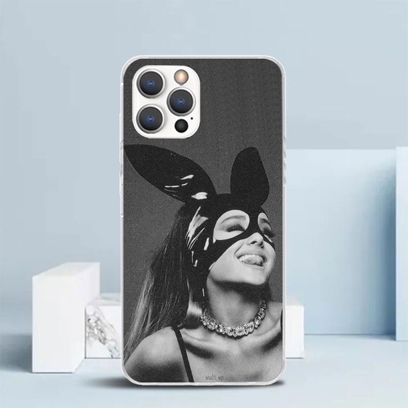 

A-Ариана Г-Гранде Мягкий чехол для iPhone 16 17 Air 15 14 Pro Max 16E Чехол для телефона 13 Mini 12 11 7 SE 8 Чехлы с принтом Fit 16 1 iPhone 14 Pro Max