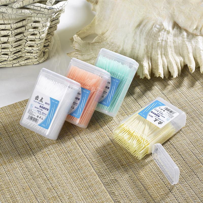 200-piece Boxed Disposable Household Bulk Toothpick Strings