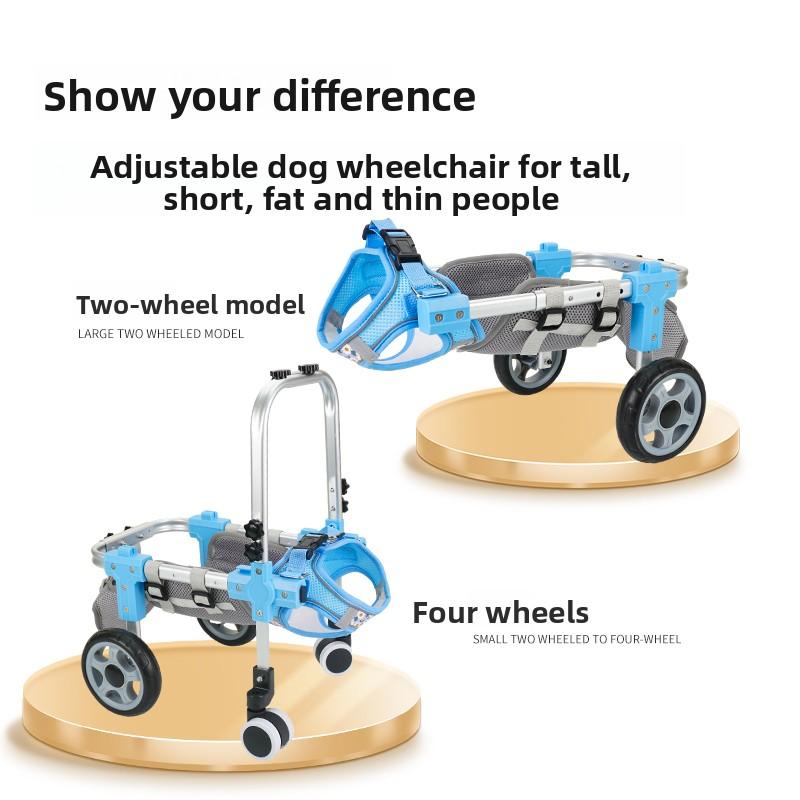 Adjustable Dog Hind Leg Wheelchair Disabled Pet Walker with Hind Leg Support and Hip Support Dog/Cat Hind Leg Auxiliary Vehicle