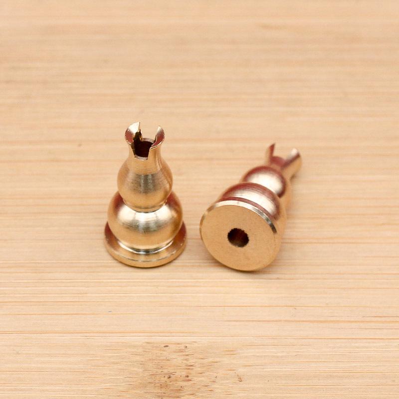 Brass Gourd Incense Burner & Holder with Lotus Design for Stick Incense, Home Worship, and Meditation