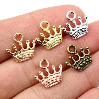 20pcs Charms Crown 13x14mm Tibetan Silver/Bronze Plated Pendants Antique Jewelry Making DIY Handmade Craft