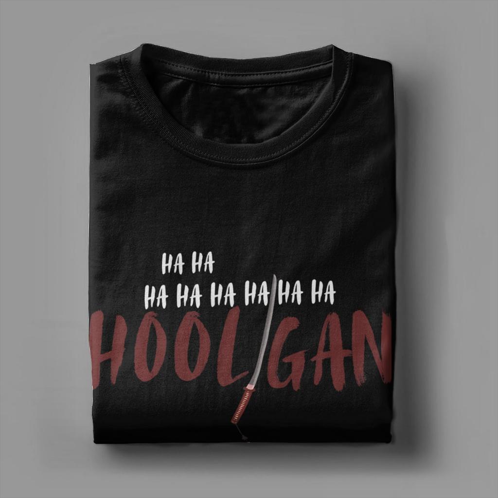 Unisex TShirt Hooligan Concert Creative Cotton Tee Shirt Short Sleeve T Shirts Crewneck Clothes Gift Idea