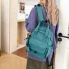 Schoolbag Women's Backpack Korean Version Simple Versatile Anti-splashing Light Travel Fashion Women's Small Cloth Bag