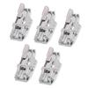 5 Pcs Quilting Presser Foot Stainless Steel Straight Stitch Process Strong Lightweight Sewing Machine Presser Foot