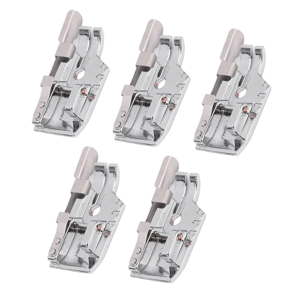 5 Pcs Quilting Presser Foot Stainless Steel Straight Stitch Process Strong Lightweight Sewing Machine Presser Foot