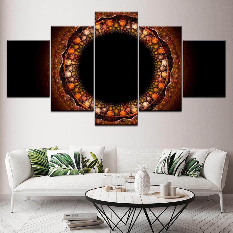 Colorful flower painting 5 Piece HD Wallpapers Art Canvas Print modern Poster Modular art painting for Living Room Home Decor