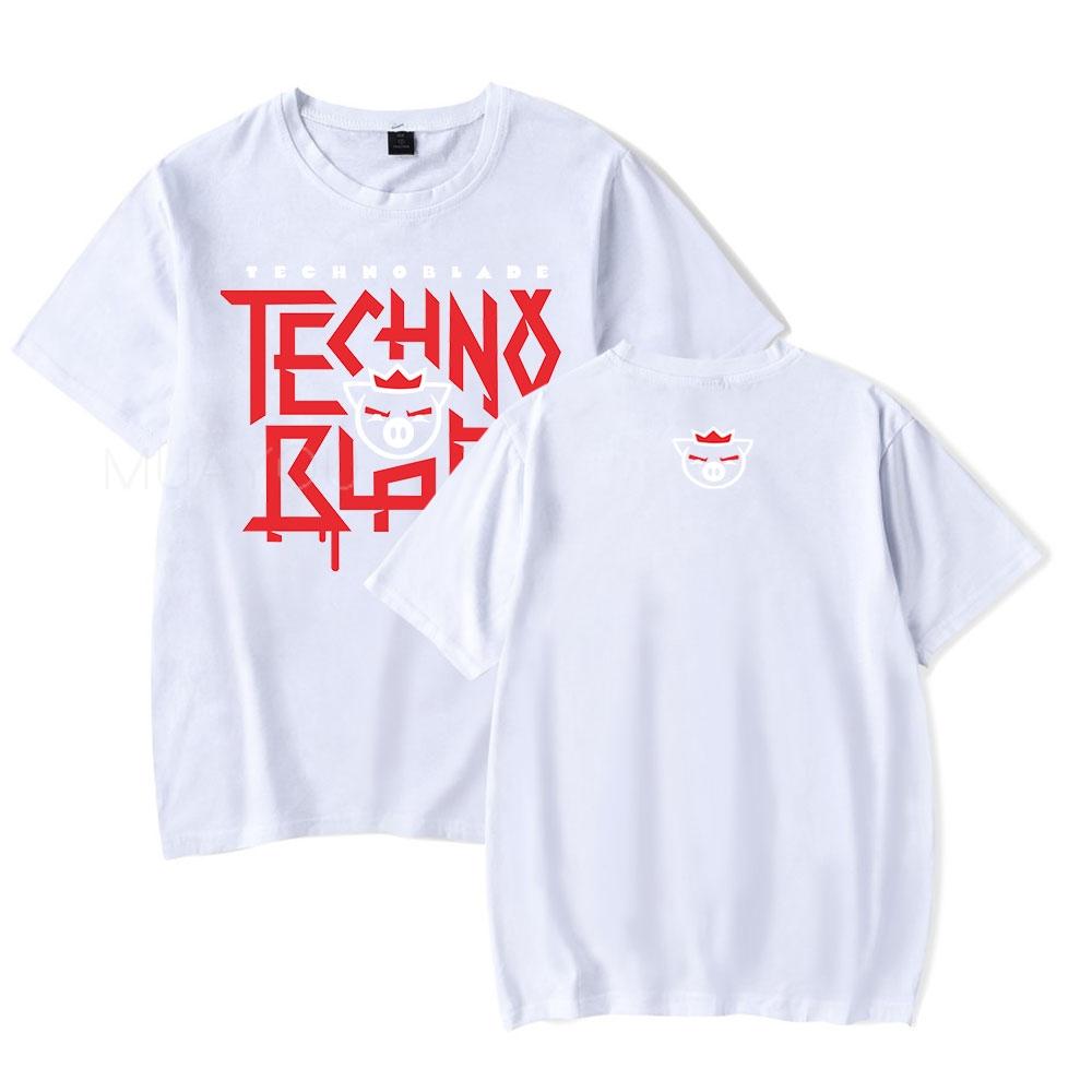 Technoblade Merch Tshirt Hot Sale Summer Tops Short Sleeve Unisex WoUnisex Tshirt Technoblade RIP RIP GOOD GAME Merch Anime Clothes