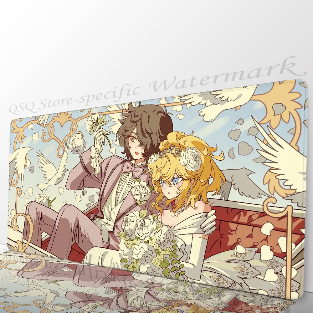 The Rose Of V-Versailles Anime Mousepad Mouse Mat Desk Mat With Pad Gaming Accessories Prime Gaming XXL Keyboard Pad Padding M