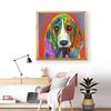 Diamond Painting Full Round Mosaic Colorful Dog Diamond Embroidery