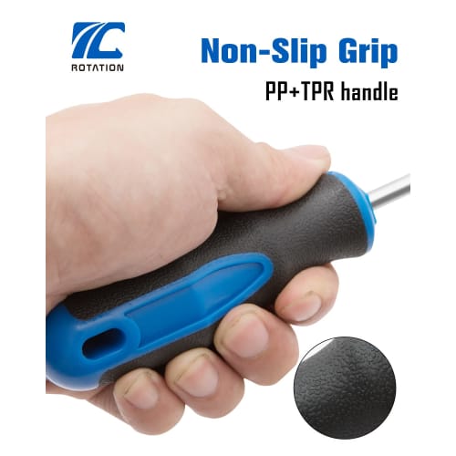 ROTATION Repair Tool Resin Handle Screwdriver Set, 6 Pieces