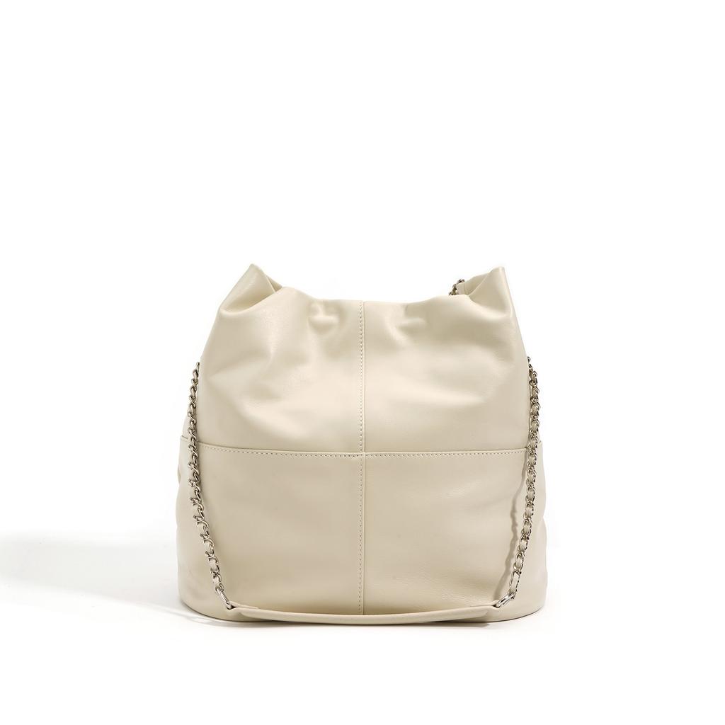 Niche Design Fashionable Versatile Soft Leather Bag New Trendy Large Capacity Commuter Shoulder Messenger Chain Bag