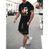 Men's Short-sleeved Shorts Casual Suit Fashionable Simple Sports Suit Comfortable Breathable Unisex Sports Clothing