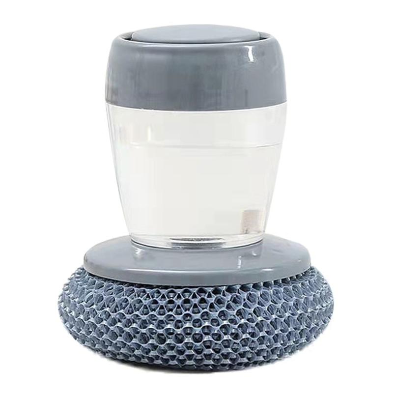 Durability Pots Cleaning Brush with Soap Detergent Dispenser,Gentle on NonStick Cookware, for Home Restaurant Use 1