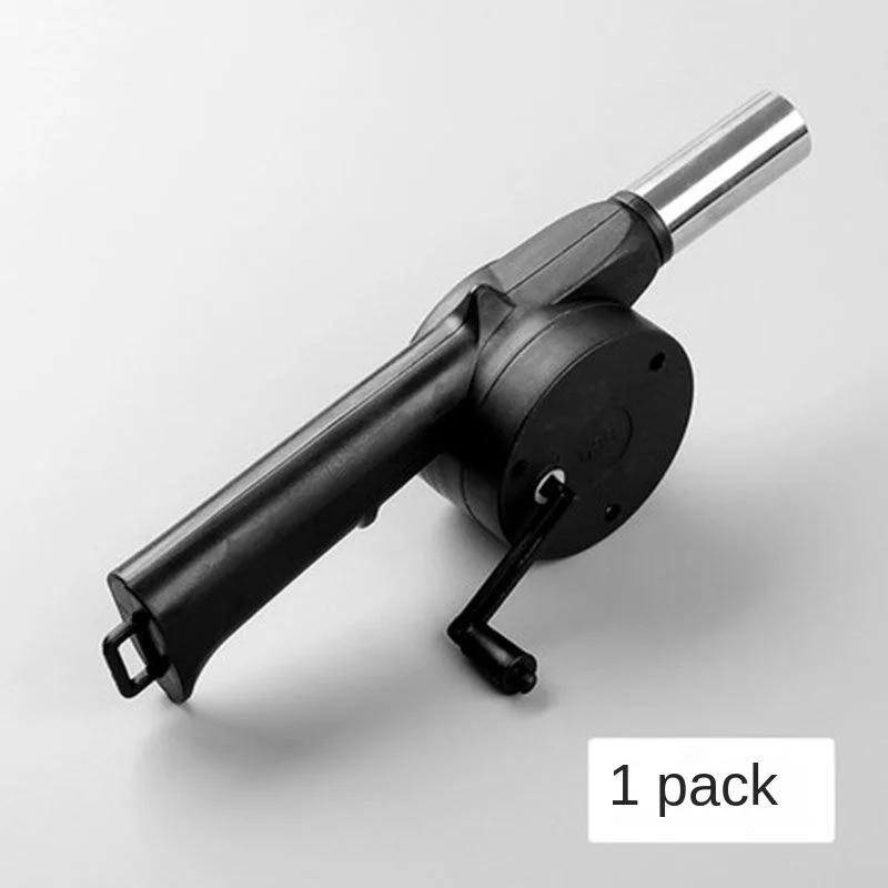

Portable BBQ Grill Fire Bellows Tools, Hand - cranked Air Blower, Outdoor Barbecue Fan, Picnic Camping Accessories червоний