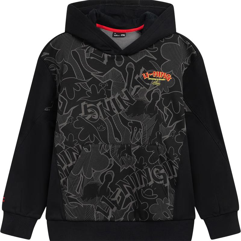 LI-NING Children s New Year Fleece-lined Pullover Hoodie 150