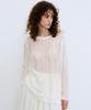 Nigaennikol Embroidery Net Pullover Knit Top_Ivory