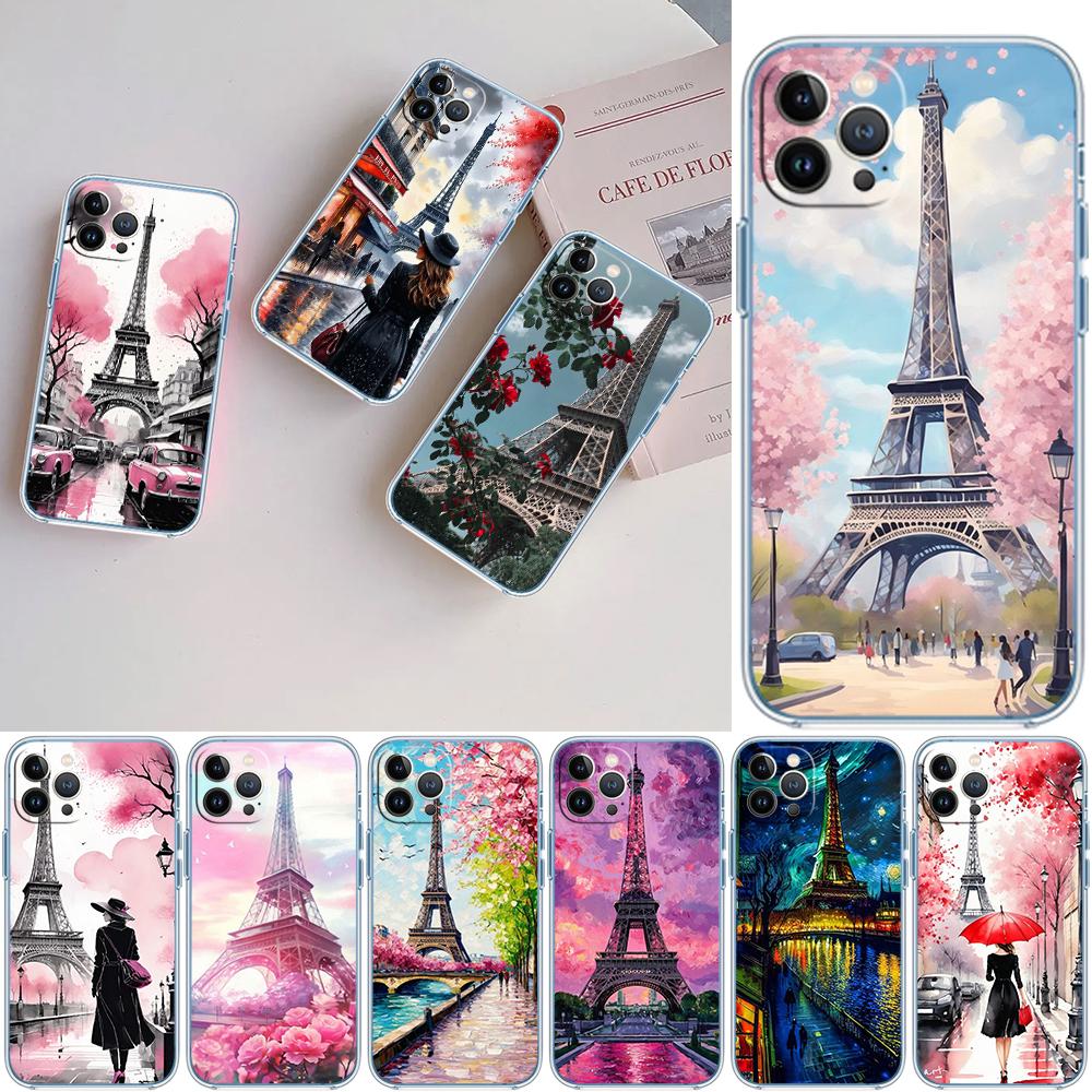 CJ57 France Paris Eiffel tower Case for Motorola E13 E15 E20 E22 E22I E22S E30 E32 E40 E7 E7I G Plus Power Play Stylus G22 G14