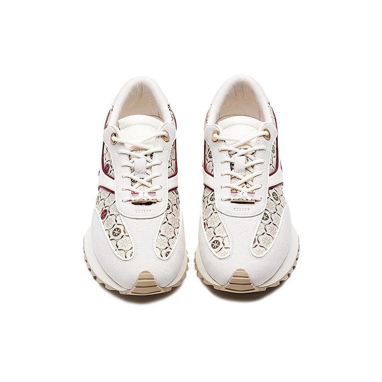Li Ning 1990 Retro Running Shoes Women Sneakers Off-White ALFR180-1