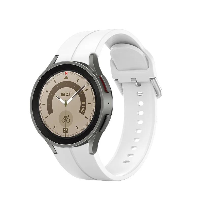Silicone Strap for Samsung Galaxy Watch 6 5 4 44mm 40mm 5 Pro 45mm No Gap Magnetic Bracelet Galaxy Watch6 Classic 43mm 47mm Band
