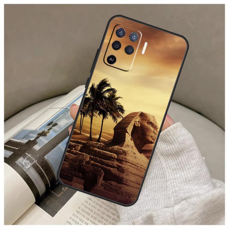

Ancient Egyptian Case For Oppo A74 A94 A54 A18 A38 A58 A78 A98 A80 A60 A40 A96 A76 A16 A15 A17 A57 A77 A5 Pro OPPO A60 5G