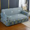 High Elastic Sofa Slipcover with Skirt Stretch Easy Fitted Armchair Sofa Covers 1/2/3/4-Seater Couch Slipcovers for Living Room