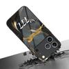 Gold Leopard Print Digital 7 Glass Phone Case Suitable for iPhone 17 16 15 14 13 12 11 Pro/Max/Plus Anti Drop and Shockproof