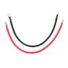 2 Pcs Battery Inverter Cable 6AWG 12 Inch Positive Negative Power Inverter Wire with 0.31in Tinned Copper Lugs for